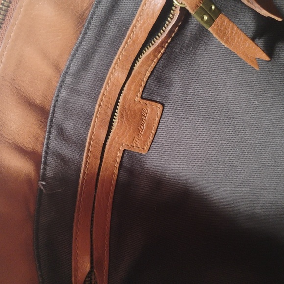 Madewell Brown Tote with Leopard Strap - Picture 7 of 12